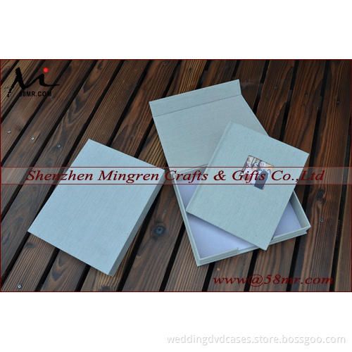 Fabric Linen Photo Album Book Packaging Box